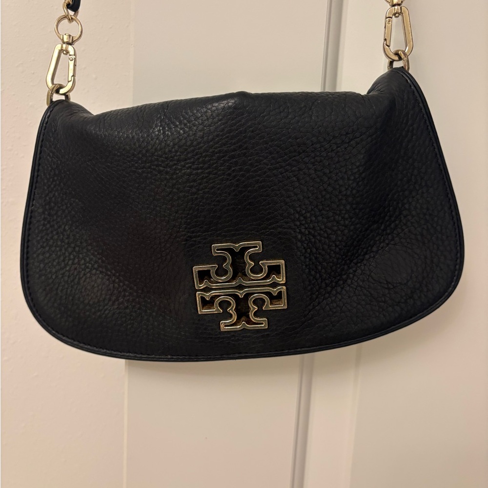 Tory Burch Black Leather Shoulder Bag